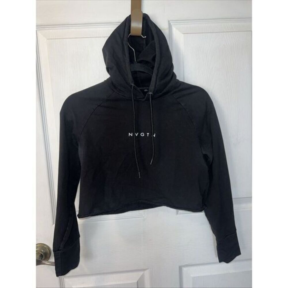 Women's NVGTN Black Cropped Hoodie Size Small